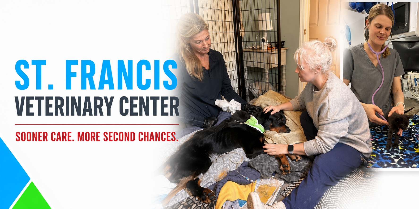 St. Francis Veterinary Center — sooner care, more second chances.